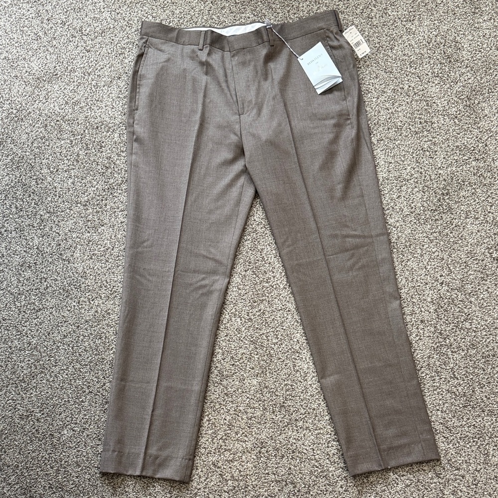 Brooks Brothers Men's Brown Dress Pants BrooksFlex Regent Fit NWT